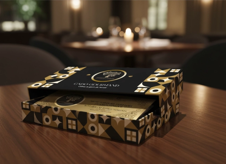 Menu Saveurs Festives en 5 mouvements + boissons (2 pers)